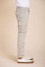 Chile pantalone cargo uomo in gabardina stretch regular fit