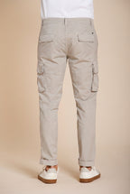 Chile pantalone cargo uomo in gabardina stretch regular fit