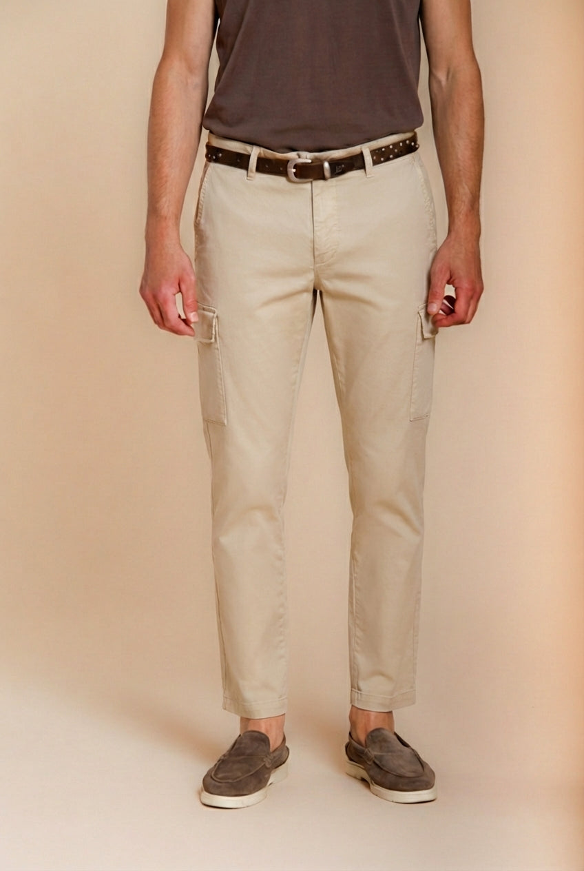 Chile men's cargo pants in stretch gabardine regular fit