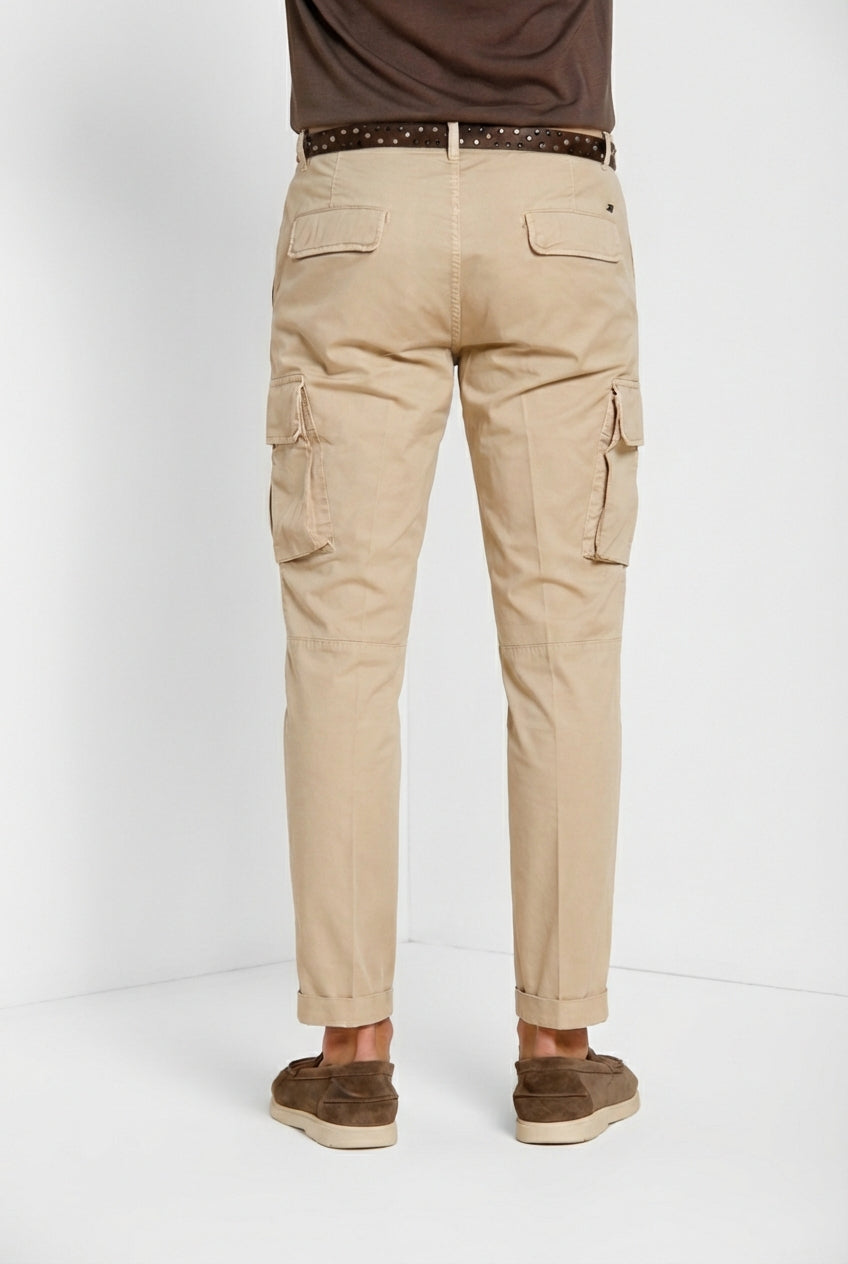 Chile pantalon cargo homme en gabardine stretch regular fit