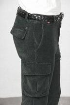 Chile Herren-Cargohose aus breit geripptem Samt mit regular fit