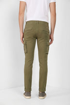 Chile delamere pantalón cargo hombre en twill lino y algodón regular fit