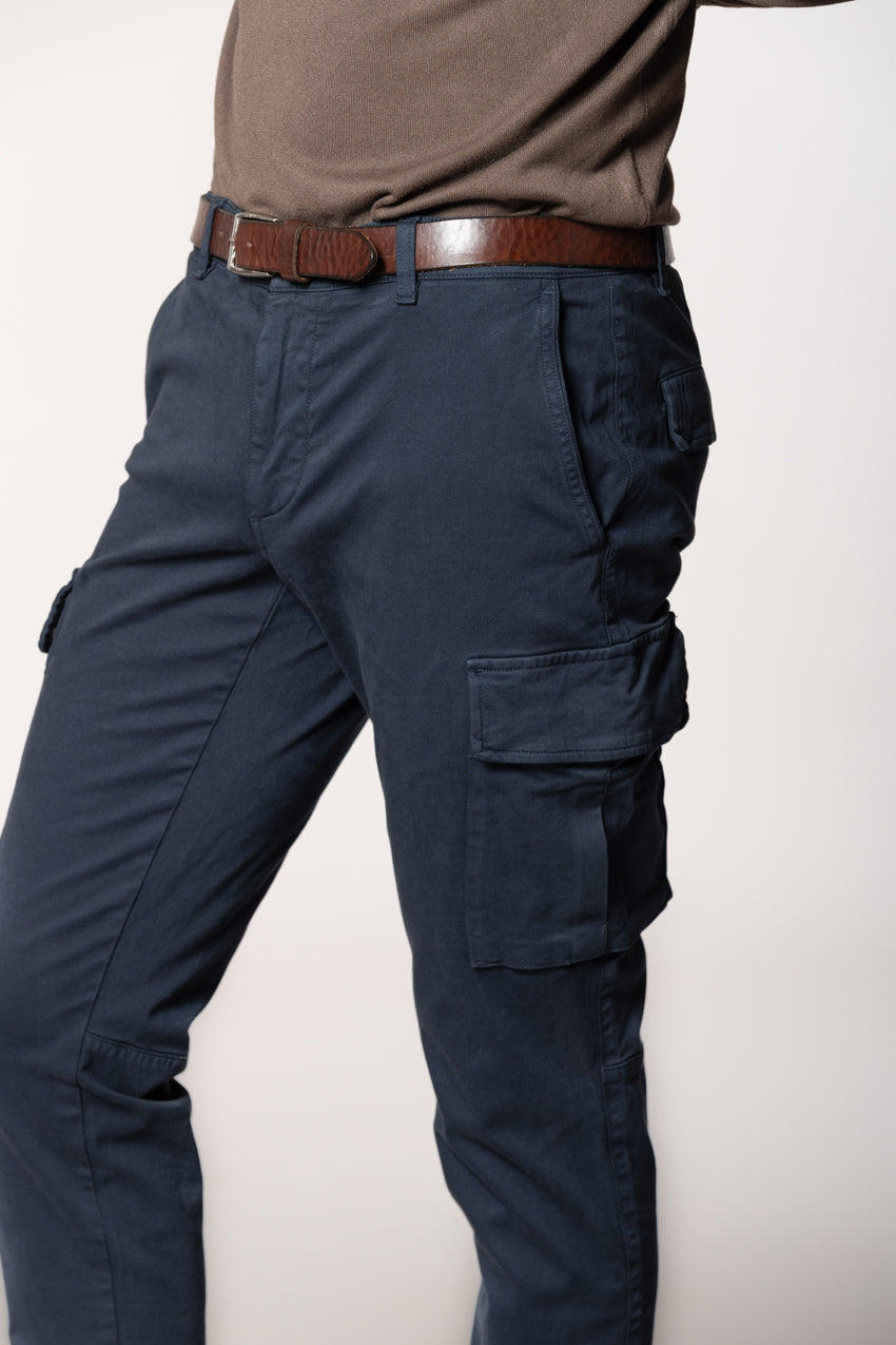 Chile pantalon cargo homme en gabardine stretch regular fit