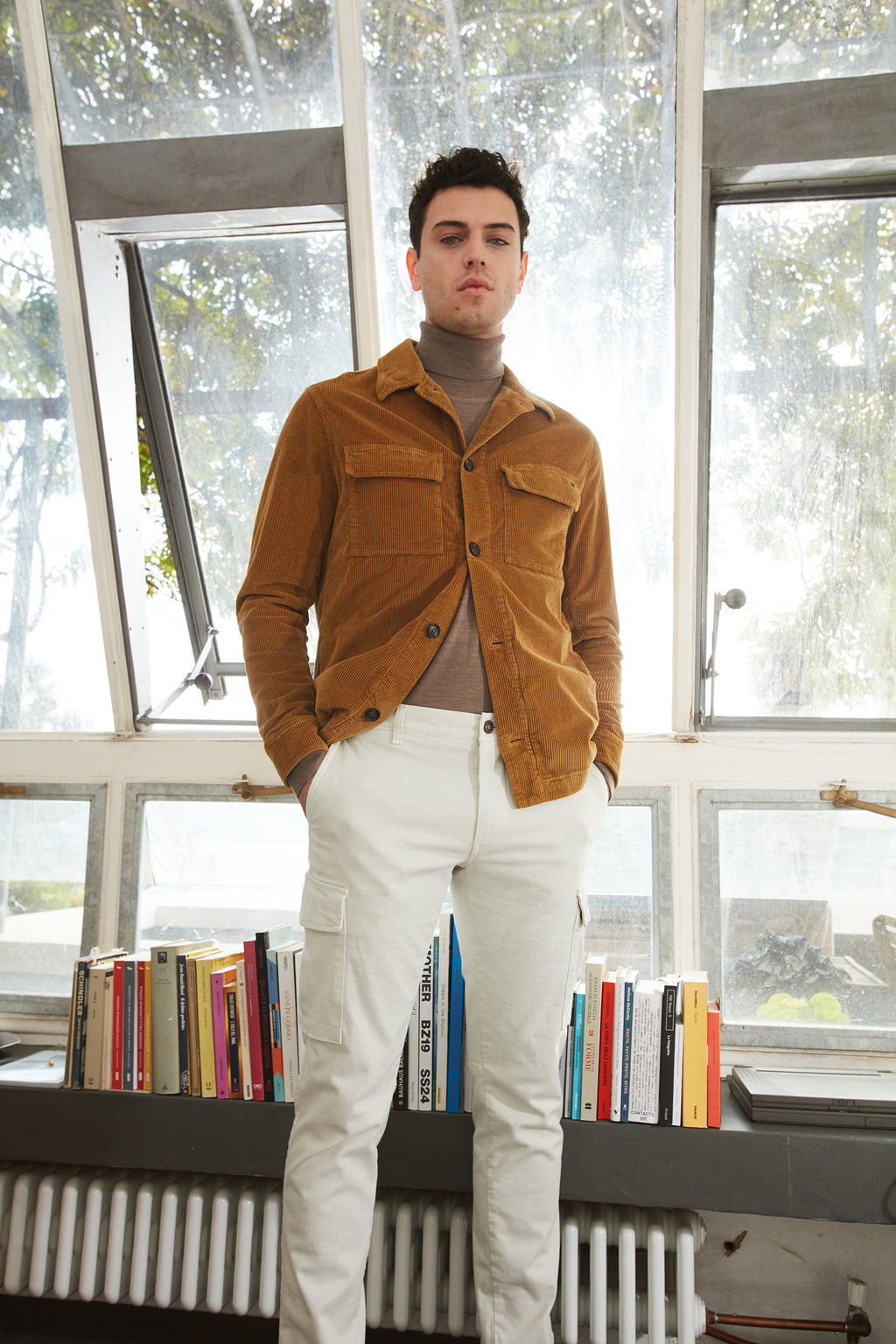 Chile men’s cargo pants in gabardine stretch regular fit