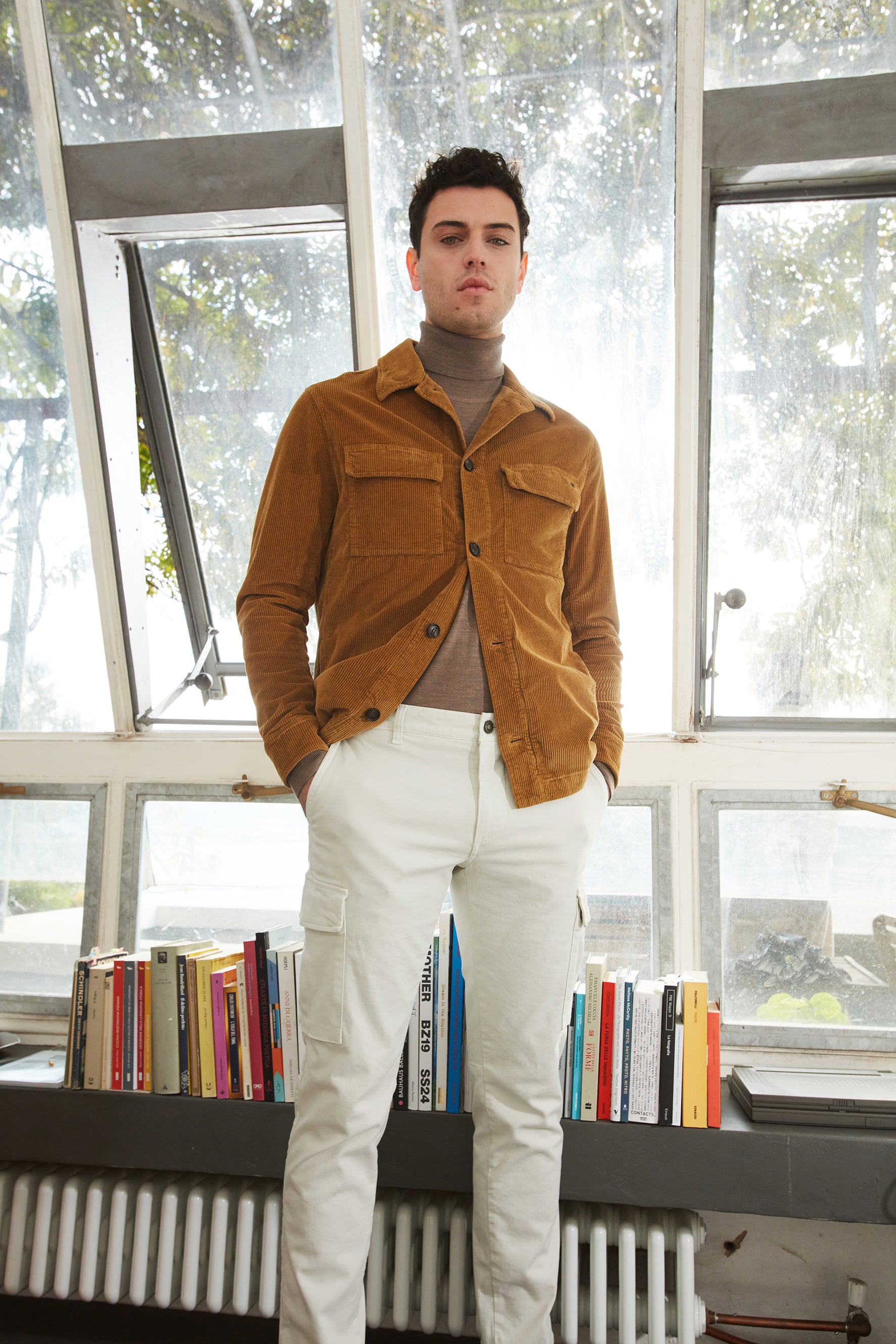 Chile pantalón cargo en gabardina stretch regular fit