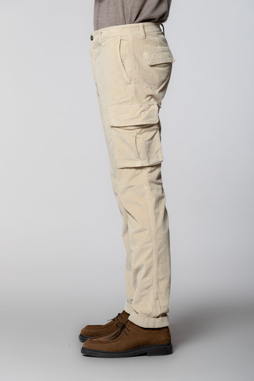 Chile pantalón cargo en pana de canal francés regular fit