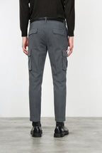 Chile pantalón cargo hombre en algodón stretch con trama diagonal, regular fit