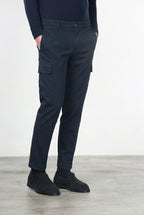 Chile pantalón cargo de hombre en algodón stretch con trama diagonal, regular fit