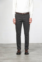 Chile pantalón cargo de hombre en algodón stretch con trama diagonal, regular fit