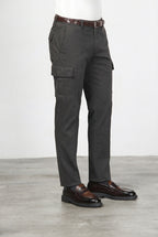 Chile pantalón cargo de hombre en algodón stretch con trama diagonal, regular fit