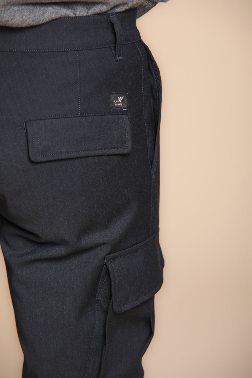 Chile 2 Pinces pantalón cargo en lana regular fit