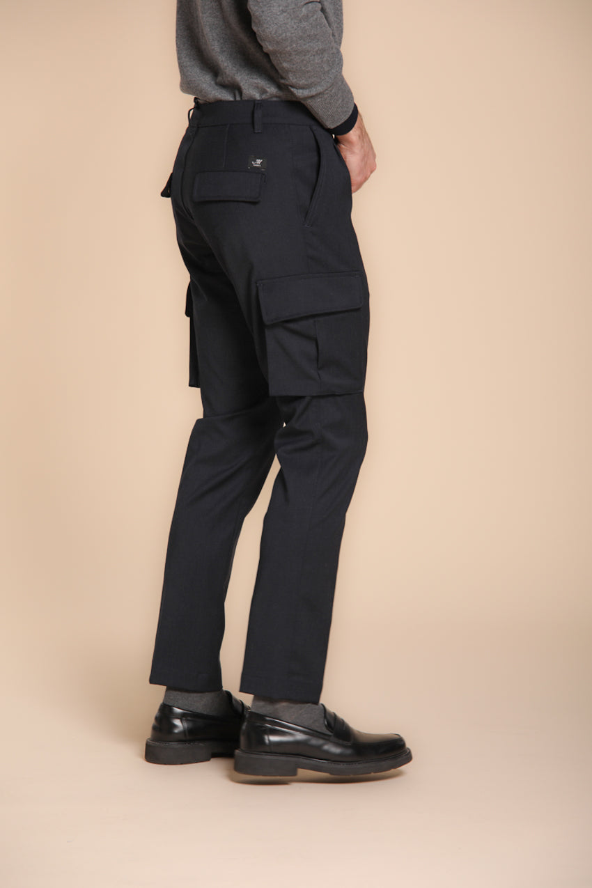 Chile 2 Pinces pantalón cargo en lana regular fit