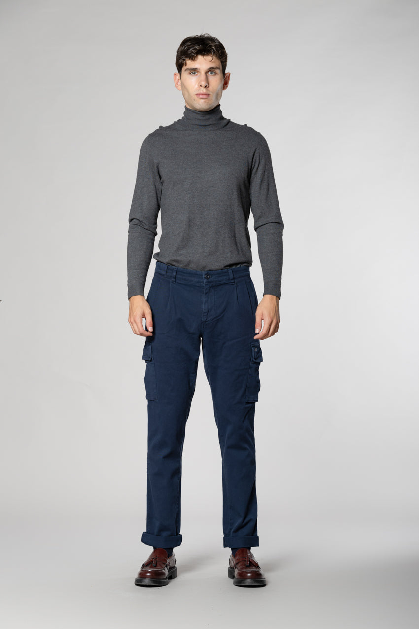 Chile 2 Pinces pantalón cargo en lana regular fit