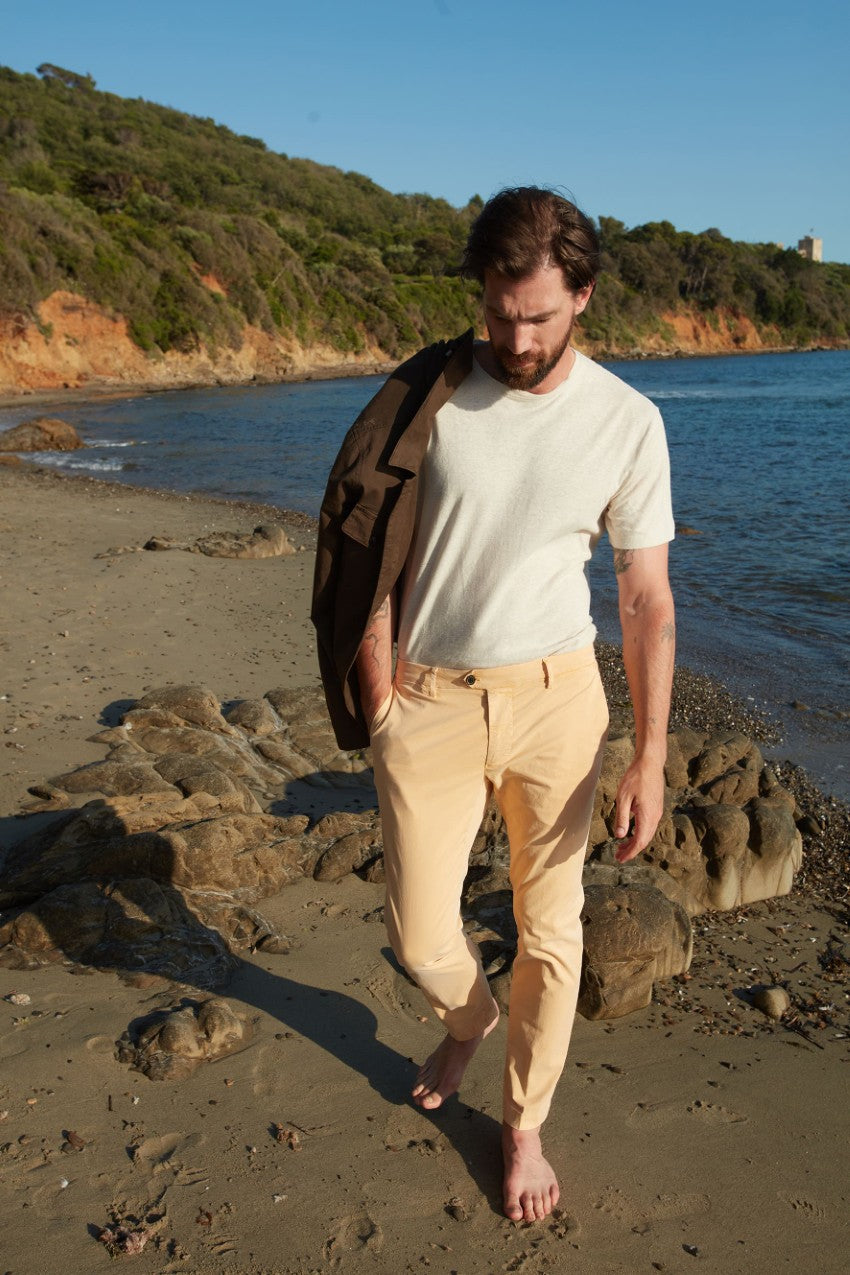 New York delamere men's chino pants in lightweight stretch twill regular fit