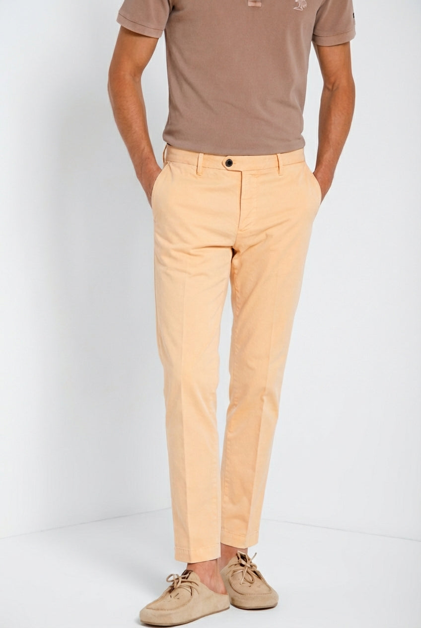New York delamere men's chino pants in lightweight stretch twill regular fit