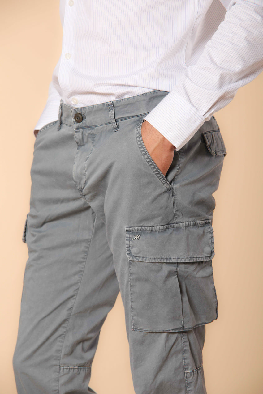 Chile Pantalón Cargo hombre en twill de algodón pima ligero special washing  Extra-slim fit 