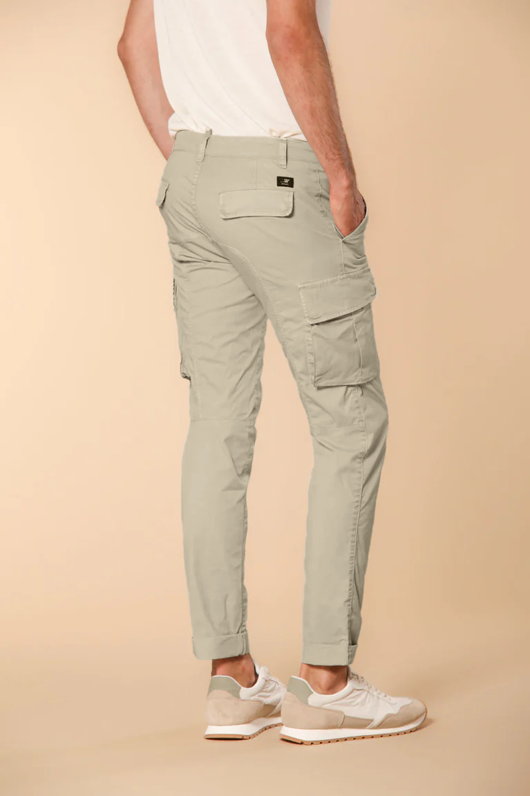 Chile Pantalon cargo homme en twill de coton pima léger en special washing  coupe Extra-slim