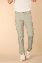 Chile pantalón cargo hombre en sarga de algodón pima ligero special washing  Extra slim fit 