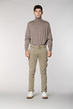 Chile men's cargo trousers in gabardine with special washing extra slim fit