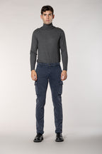 Chile men's cargo trousers in gabardine with special washing extra slim fit