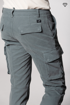 Chile men's cargo trousers in gabardine extra slim fit ①