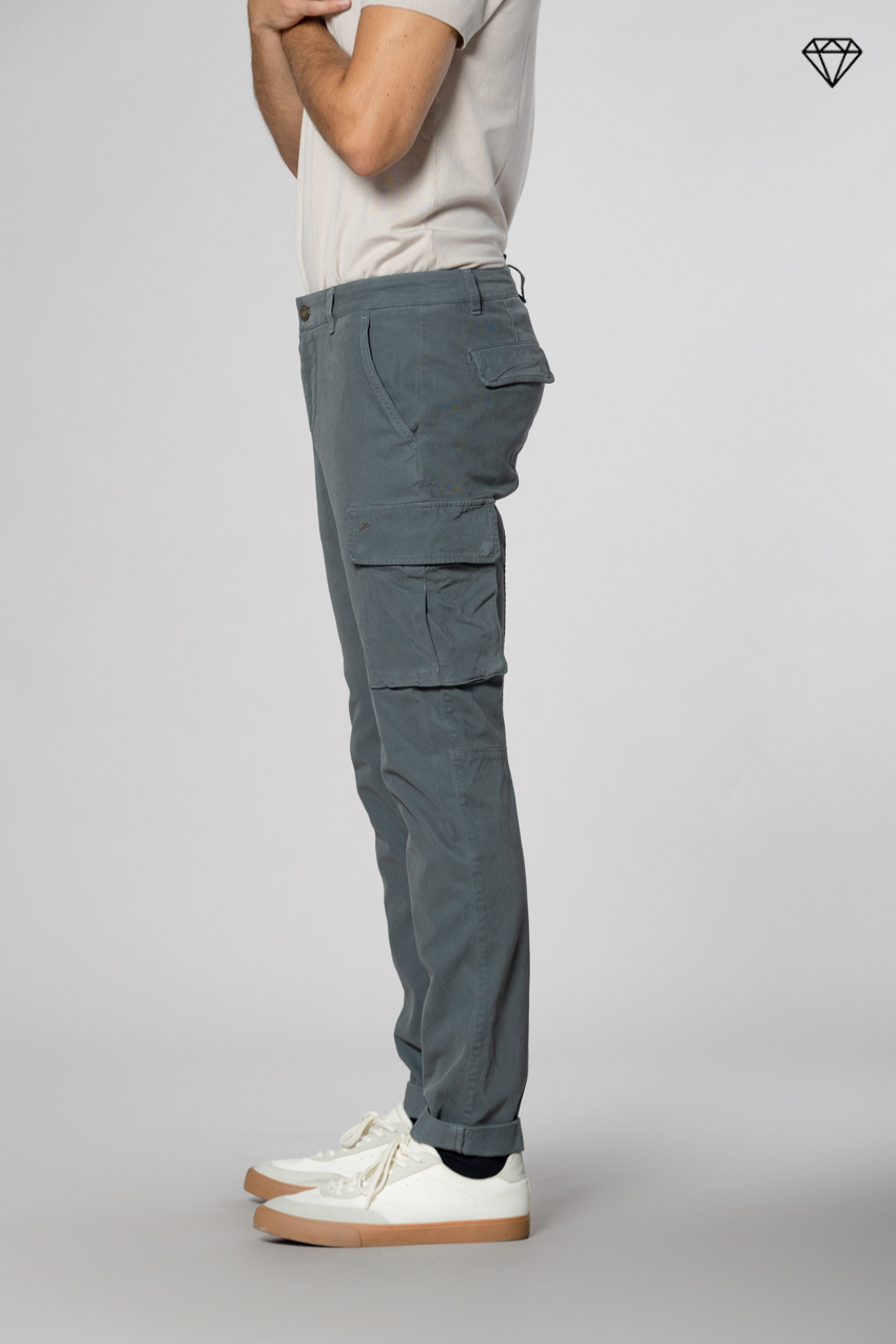 Chile men's cargo trousers in gabardine extra slim fit ①