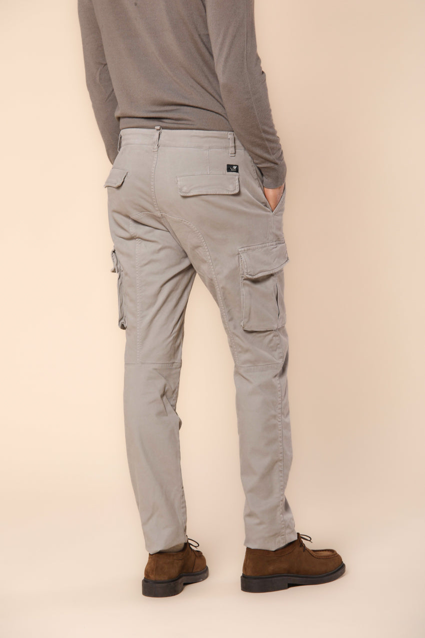 Chile men's cargo pants in gabardine extra slim fit  ①