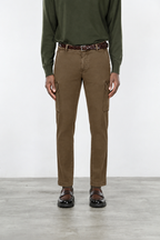Chile pantalón cargo de hombre en gabardina stretch extra slim fit ①