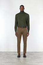 Chile pantalón cargo de hombre en gabardina stretch extra slim fit ①