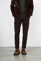 Chile men’s cargo pants in stretch gabardine extra slim fit ①