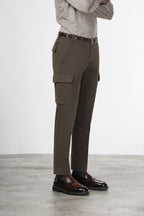 Chile men’s cargo trousers in stretch gabardine extra slim fit ①
