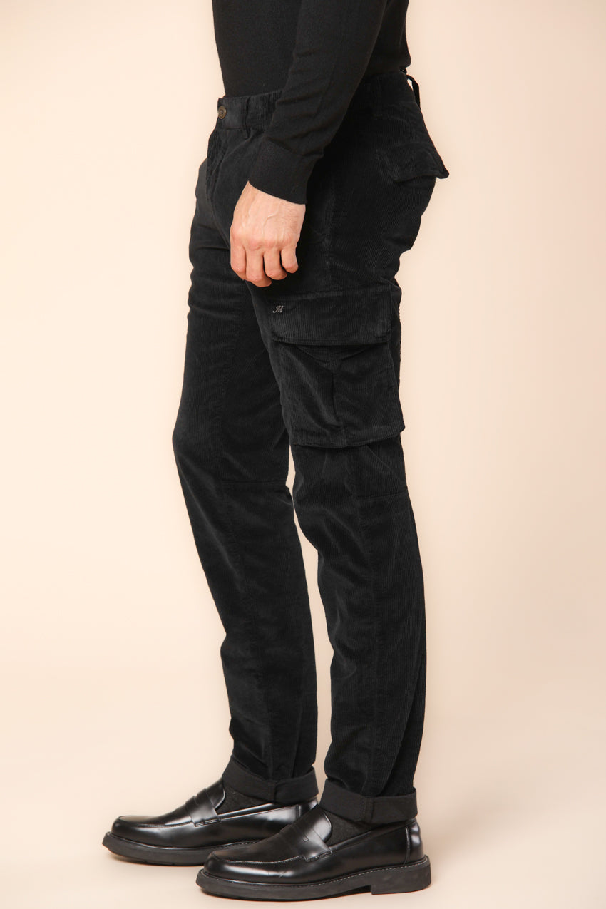 Chile Herren Cargohose aus Samt 500 streifen extra slim Fit