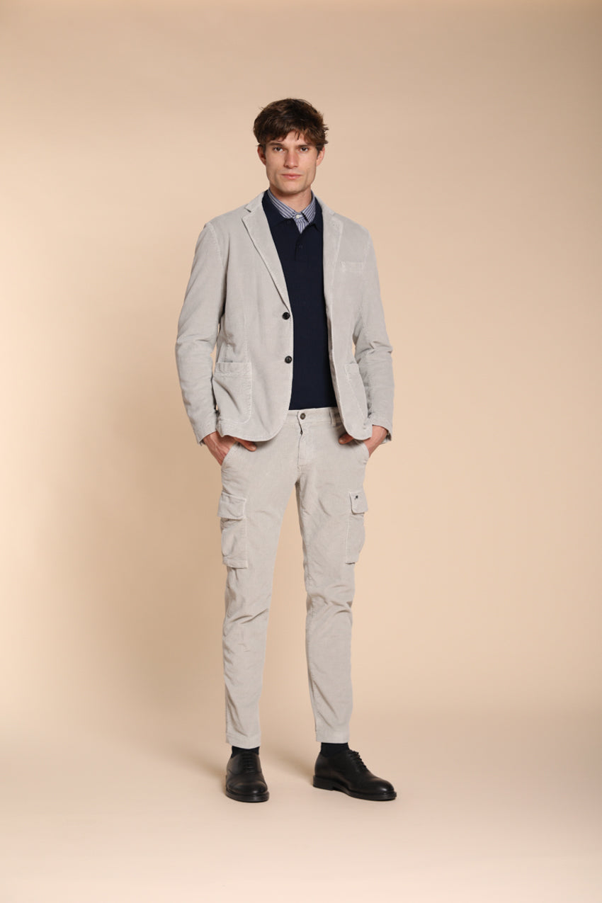Chile pantalon cargo homme en velours 500 côtes extra slim fit ①
