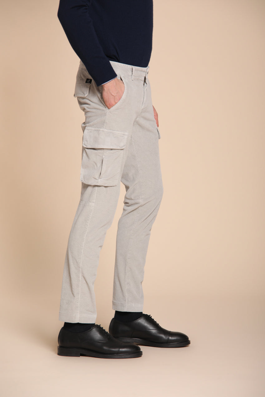 Chile pantalon cargo homme en velours 500 côtes extra slim fit ①
