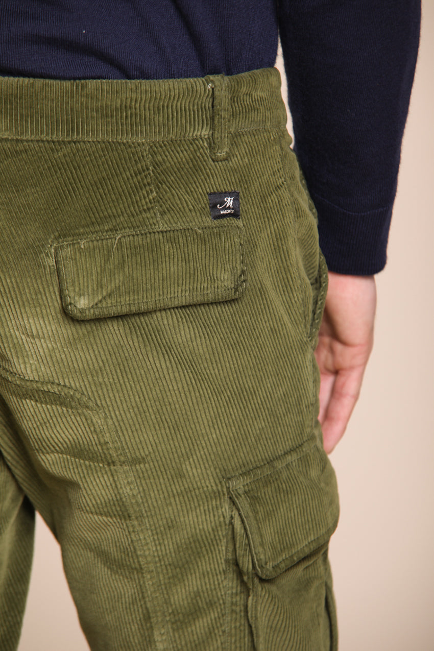 Chile pantalón cargo hombre de terciopelo 500 líneas extra slim fit ①