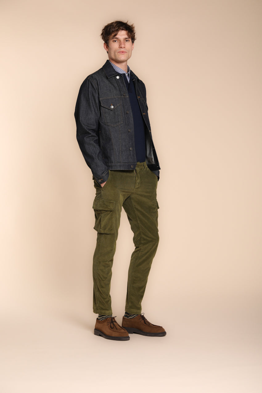 Chile pantalón cargo hombre de terciopelo 500 líneas extra slim fit ①