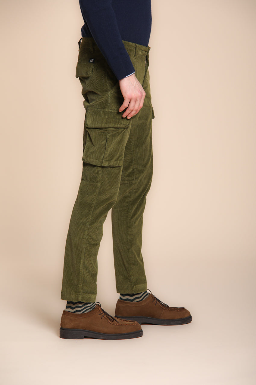 Chile pantalón cargo hombre de terciopelo 500 líneas extra slim fit ①
