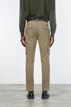 Chile pantalón cargo de hombre en gabardina stretch, extra slim fit ①