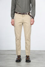 Chile pantalón cargo de hombre en gabardina stretch, extra slim fit ①