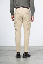 Chile pantalón cargo de hombre en gabardina stretch, extra slim fit ①