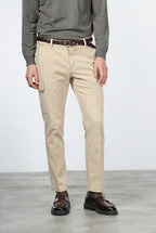 Chile pantalón cargo de hombre en gabardina stretch, extra slim fit ①