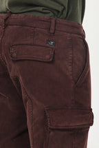 Chile pantalón cargo de hombre en gabardina stretch, extra slim fit ①
