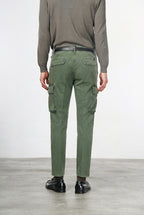 Chile pantalón cargo de hombre en gabardina stretch, extra slim fit ①