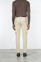 Chile pantalón cargo hombre en pana de 500 rayas, corte extra slim ①