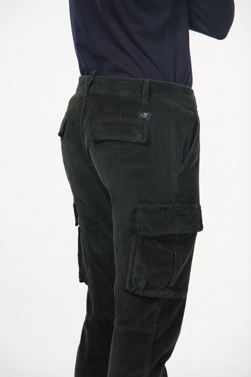 Chile Herren-Cargo-Hose aus Samt 500 Linien extra slim fit ①