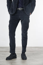 Chile pantalón cargo de hombre en pana 500 rayas, extra slim fit ①