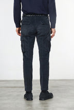 Chile pantalón cargo de hombre en pana 500 rayas, extra slim fit ①