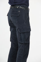 Chile pantalón cargo de hombre en pana 500 rayas, extra slim fit ①