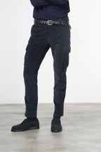 Chile pantalón cargo de hombre en pana 500 rayas, extra slim fit ①