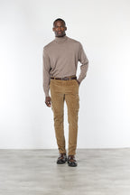 Chile pantalón cargo hombre en pana de 500 rayas, extra slim fit ①